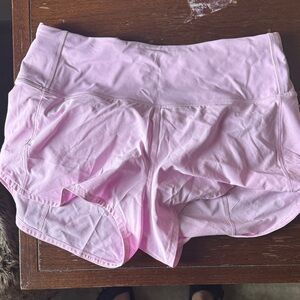 Lululemon Athletica Light Pink Athletic Shorts